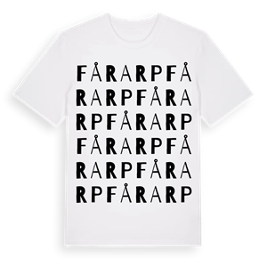 Fårarp ordlek t-shirt – ekologisk bomull t-shirt från Pinshirt