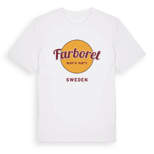 Farboret cirkel t-shirt – ekologisk bomull t-shirt från Pinshirt