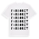 Farboret ordlek t-shirt