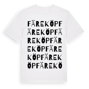 Färeköp ordlek t-shirt – ekologisk bomull t-shirt från Pinshirt