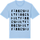 Blue Soul t-shirt med Färgeshult ordlek t-shirt