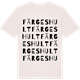 Vintage White t-shirt med Färgeshult ordlek t-shirt