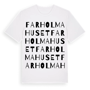 Farholmahuset ordlek t-shirt – ekologisk bomull t-shirt från Pinshirt