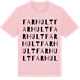 Pink Cotton t-shirt med Farhult ordlek t-shirt