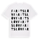 Faritslöv ordlek t-shirt