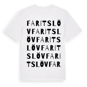 Faritslöv ordlek t-shirt – ekologisk bomull t-shirt från Pinshirt