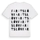 Faritslöv ordlek t-shirt