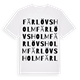 Färlövsholm ordlek t-shirt