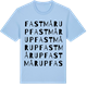 Blue Soul t-shirt med Fastmårup ordlek t-shirt