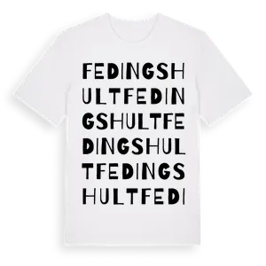 Fedingshult ordlek t-shirt – ekologisk bomull t-shirt från Pinshirt