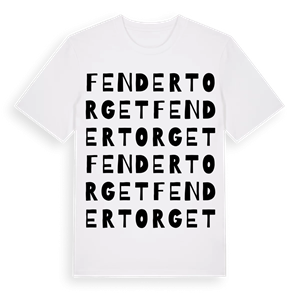 Fendertorget ordlek t-shirt – ekologisk bomull t-shirt från Pinshirt