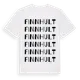 White t-shirt med Finnhult ordlek t-shirt