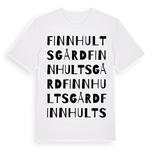 Finnhults gård ordlek t-shirt – ekologisk bomull t-shirt från Pinshirt