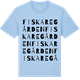 Blue Soul t-shirt med Fiskaregården ordlek t-shirt
