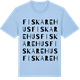 Blue Soul t-shirt med Fiskarehus ordlek t-shirt