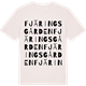 Vintage White t-shirt med Fjäringsgården ordlek t-shirt