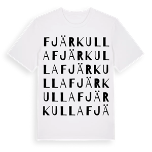 Fjärkulla ordlek t-shirt – ekologisk bomull t-shirt från Pinshirt