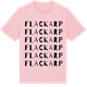 Pink Cotton t-shirt med Flackarp ordlek t-shirt