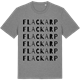 Mid Heather Gray t-shirt med Flackarp ordlek t-shirt