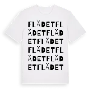 Flädet ordlek t-shirt – ekologisk bomull t-shirt från Pinshirt