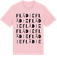 Pink Cotton t-shirt med Flädie ordlek t-shirt