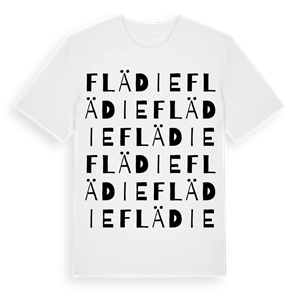 Flädie ordlek t-shirt – ekologisk bomull t-shirt från Pinshirt