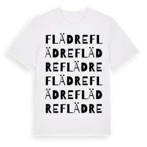 Flädre ordlek t-shirt – ekologisk bomull t-shirt från Pinshirt