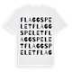 Flaggspelet ordlek t-shirt