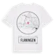 White t-shirt med Flaningen t-shirt
