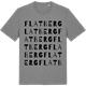 Mid Heather Gray t-shirt med Flatberg ordlek t-shirt