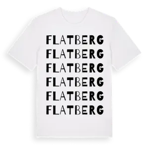Flatberg ordlek t-shirt – ekologisk bomull t-shirt från Pinshirt