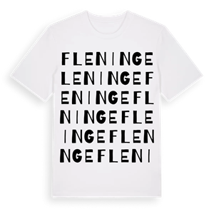 Fleninge ordlek t-shirt – ekologisk bomull t-shirt från Pinshirt