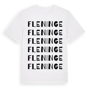 Fleninge ordlek t-shirt – ekologisk bomull t-shirt från Pinshirt