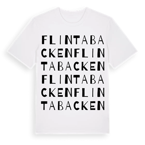 Flintabacken ordlek t-shirt – ekologisk bomull t-shirt från Pinshirt