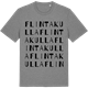 Mid Heather Gray t-shirt med Flintakulla ordlek t-shirt