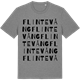 Mid Heather Gray t-shirt med Flintevång ordlek t-shirt