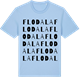 Blue Soul t-shirt med Flodala ordlek t-shirt