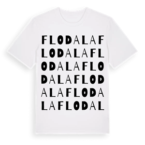 Flodala ordlek t-shirt – ekologisk bomull t-shirt från Pinshirt