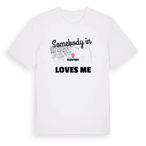 Någon i Flustret älskar mig t-shirt – ekologisk bomull t-shirt från Pinshirt