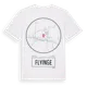 White t-shirt med Flyinge t-shirt
