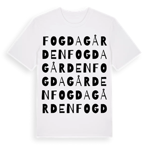 Fogdagården ordlek t-shirt – ekologisk bomull t-shirt från Pinshirt