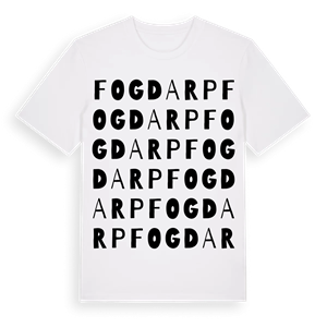 Fogdarp ordlek t-shirt – ekologisk bomull t-shirt från Pinshirt