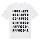 White t-shirt med Fogdarp ordlek t-shirt