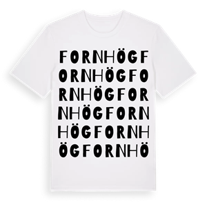 Fornhög ordlek t-shirt – ekologisk bomull t-shirt från Pinshirt