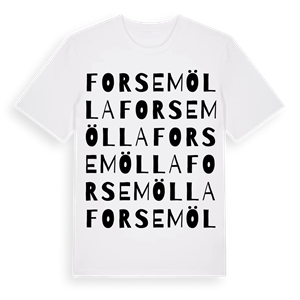 Forsemölla ordlek t-shirt – ekologisk bomull t-shirt från Pinshirt