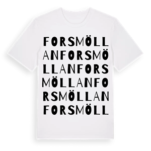 Forsmöllan ordlek t-shirt – ekologisk bomull t-shirt från Pinshirt