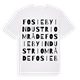 Fosieby Industriområde ordlek t-shirt