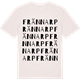 Vintage White t-shirt med Frännarp ordlek t-shirt