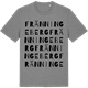 Mid Heather Gray t-shirt med Fränningeberg ordlek t-shirt