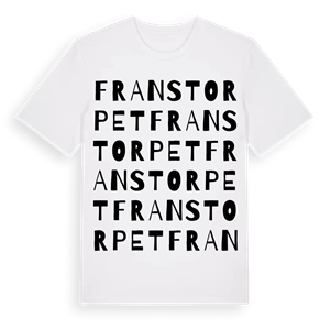 Franstorpet ordlek t-shirt – ekologisk bomull t-shirt från Pinshirt